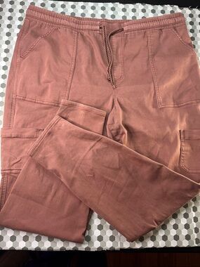 Maurices women’s Rusted Rose Cargo Jogger Pants